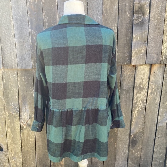 𝅺american Eagle Flannel Button Down Top size XS - Picture 3 of 9